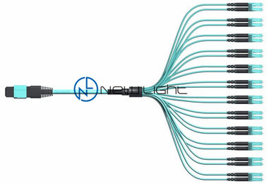 Buy 1300nm 24 Fiber MPO MTP Cable Male Or Female insertion loss 0.5dB online manufacture