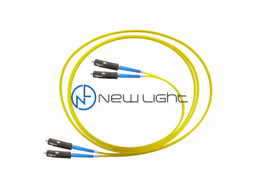 buy Duplex MU Connector 1.25mm Mini G657A1 LSZH Jacket Optical Fiber Patch Cord online manufacture