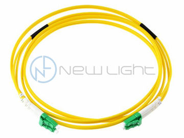 Buy Green LC APC SM G657A2 Fiber Cable 9/125um Indoor Optical Fiber Patch Cord online manufacture