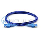 SC UPC Blue Color Armored Fiber Optical 2.0 Duplex Patch Cord