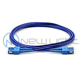 Buy SC UPC Blue Color Armored Fiber Optical 2.0 Duplex Patch Cord online manufacture
