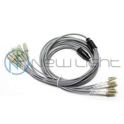 Buy 6C LC Multimode Fiber Optic Patch Cord with Grey LSZH Out Jacket for FTTH and LAN Applications online manufacture