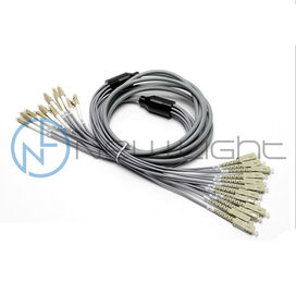 Buy 12F Fan Out Armoured Multimode Sc Lc Optical Fiber Patch Cord online manufacture