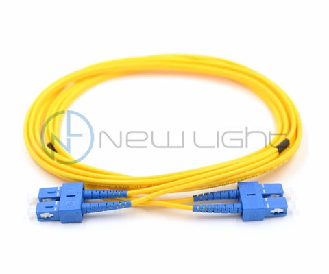 buy 40G Long Distance Transfer SC UPC Duplex Fiber Optic Patch Cord for Internet and CATV online manufacture