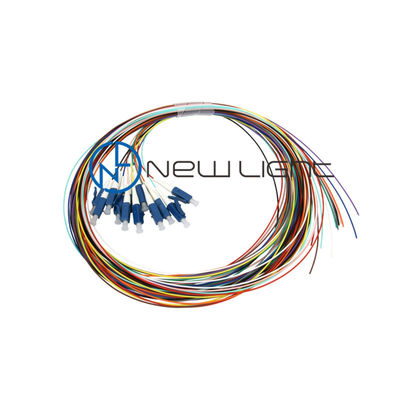 Buy Telecommunication 12 Core 1.5M 0.3dB LC Fiber Optic Pigtail online manufacture