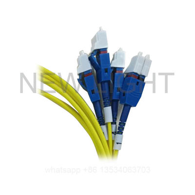 buy 50/125um 3.0mm PVC Jacket MPO to LC Breakout Cable for High-Density Fiber Optic Networks online manufacture