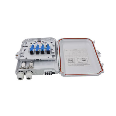 buy ABS 8 Port Wall Mountable FTTH Termination Box with PLC Splitter for Fiber Optic Networks online manufacture