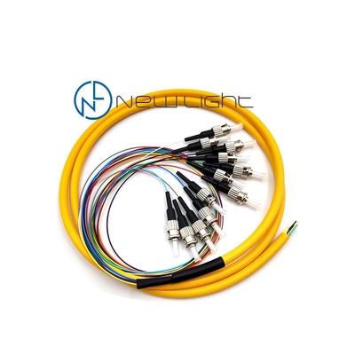 Buy Single Mode Fiber Optic Cable 1m LSZH 0.9mm FC UPC / APC 12 Strand online manufacture