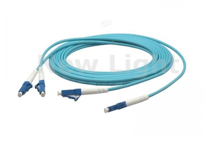 3M LC TO LC Fiber Optic Cable , Blue Duplex Single Mode OM3 Fiber Optic Cable