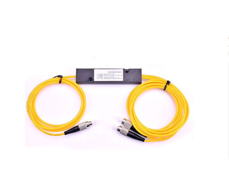 Durable 1x2 PLC Splitter , Mini FC / UPC Fiber Optic Coupler Splitter For Distribution Box