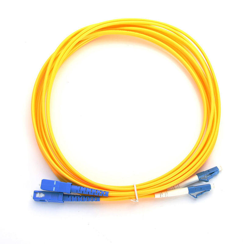 Duplex Fiber Optic Patch Cord / Sc Lc Multimode Fiber Optic Patch Cables