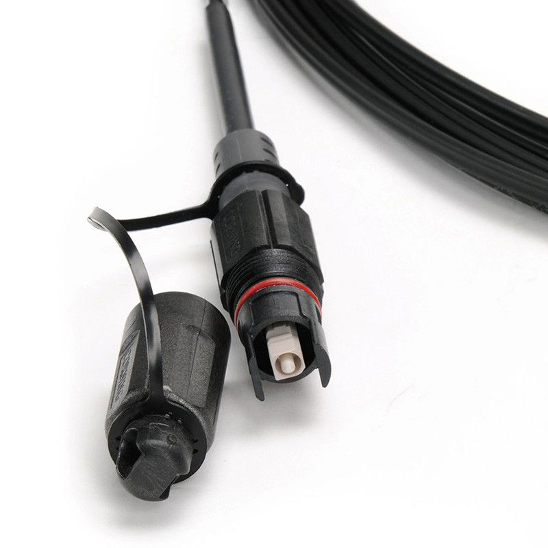 WaterProof Drop Cable SC Multimode Fiber Optic Patch Cord OM3 Simplex Fiber Cable