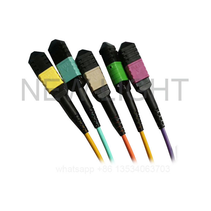MM SM MPO To 4 Duplex LC Breakout Cable Low Loss 0.35dB &amp; Standard Loss 0.60dB