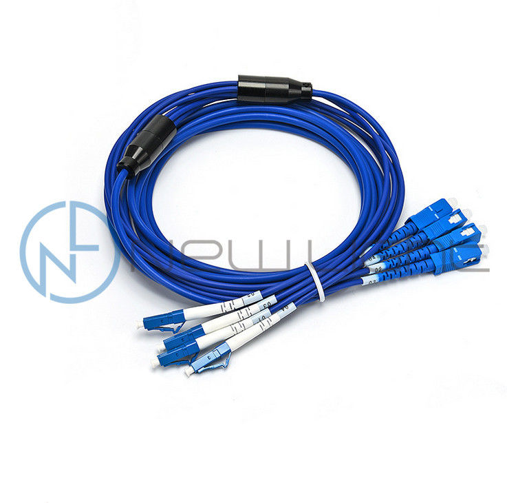 4 Fibers LC SC 2.0 Branch 0.5 Meter Fiber Optic Patch Cable