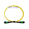 MTP MPO Fiber Breakout Cable OM3 PVC Customized For Data Communication Network