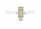 White Color LC Fiber Optic Adapter ABS Material LC SC Adapter With Flange
