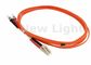Orange LC FC 9 / 125 Single Mode Duplex Fiber Optic Cable With UPC Polish Connector