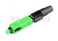 Plastic Material Fiber Optic Fast Connector Cold Joint For Patch Panels