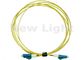 Yellow LC LC Fiber Patch Cord , PVC Material 3 Meter Simplex Fiber Optic Cable