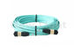 15 Meters MPO MTP Cable OM3 12 Strand Multimode Fiber Optic Cable For QSFP / SR Module