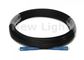 10M SC SM Simplex Fiber Patch Cord , Black Color FTTH Fiber Optic Cable