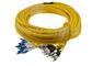 Indoor 12 Core Single Mode Fiber Optic Cable / LC FC Patch Cord With Good Durability
