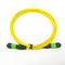 MPO-MPO female MPO MTP cable SM 12 core patch cord yellow cable 10M