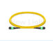 MPO-MPO female MPO MTP cable SM 12 core patch cord yellow cable 10M