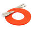 SC / PC - SC / PC Fiber Optic Patch Cord Simplex Single Mode Orange Cable 50/125 PVC Material