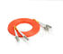 multi mode ST-LC connector optical fiber patch cord 3.0mm duplex PVC orange cable