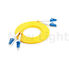 LC - LC Single Mode 9/125 Yellow PVC Fiber Optic Cable Double Fiber 2.0 / 3.0 mm