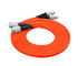 62.5 / 125 Fiber Optic Patch Cord LC LC 3.0mm Customized Length Orange Color