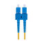 Duplex 9 Ft  LC To SC Single Mode Fiber Patch Cable 2.0 Mm OS1 Series