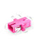 OM4 Rose Pink Fiber Optic Adapter , SC Simplex Adapter For FTTH / CATV Internet