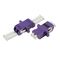 Multimode Fiber Optic Connector Adapters Two Core OM4 Common Type With Purple Color