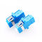Blue Color Fiber Optic Connector Adapters Multi Mode With Ears Welded Type