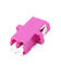 Rose Color OM4 Fiber Optic Adapter For Duplex LC Patch Cords