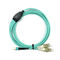 CPR 8 Fibers Elite Breakout Mpo Fiber Cable MPO Female To LC OM3 LSZH Type B 