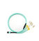 12 Core MPO MTP Cable OM3 Fiber Optical Mpo To Lc Breakout Cord CE ISO Certificated