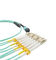 12 Core MPO MTP Cable OM3 Fiber Optical Mpo To Lc Breakout Cord CE ISO Certificated