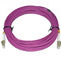 PVC Material Fiber Optic Patch Cord 10 Meter Length LC DX MM 2.0 Diameter For CATV
