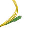 Single Mode Simplex 2.0mm Optical Fiber Patch Cord SC APC Green Connecter