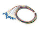 LC Connector Single Mode Fiber Optic Pigtail 0.9mm Cable 12 Colors