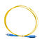 SC Optical Fiber Patch Cord Simplex 9/125 SM 1310 / 1550 Wavelength 2.0 Jumping Cable