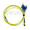 Male Connector 8 Fiber 3.0mm OM3 MPO Cable Assembly