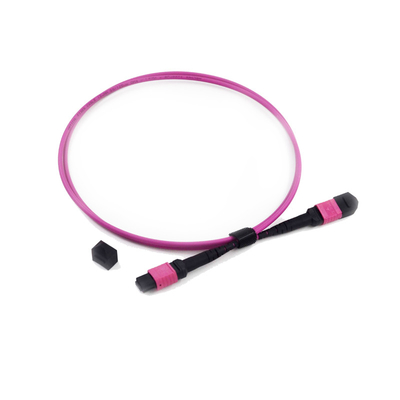 12 Fibre MPO MTP Patch Cord Low Insertion Loss OM3 PVC 3.0mm OM4 50 / 125