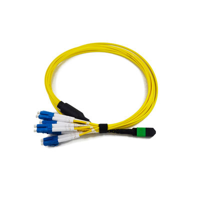 Low Insertion Loss PVC 3.0mm MTP MPO Fiber Patch Cable with 12 Colors for High-Density Data Centers