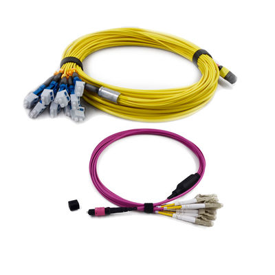 3.0mm G657A1 MPO MTP Fiber Optic Patch Cord with ≤0.35dB Low Insertion Loss and APC≥65dB for Data Center