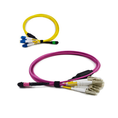Low PDL QSFP Compatible High Reliability MTP/MPO Fiber Jumper Cable with Compact Design