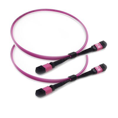 PVC / LSZH MPO MTP Trunk Cable Elite Polarity B Key Up - Key Up For Data Center